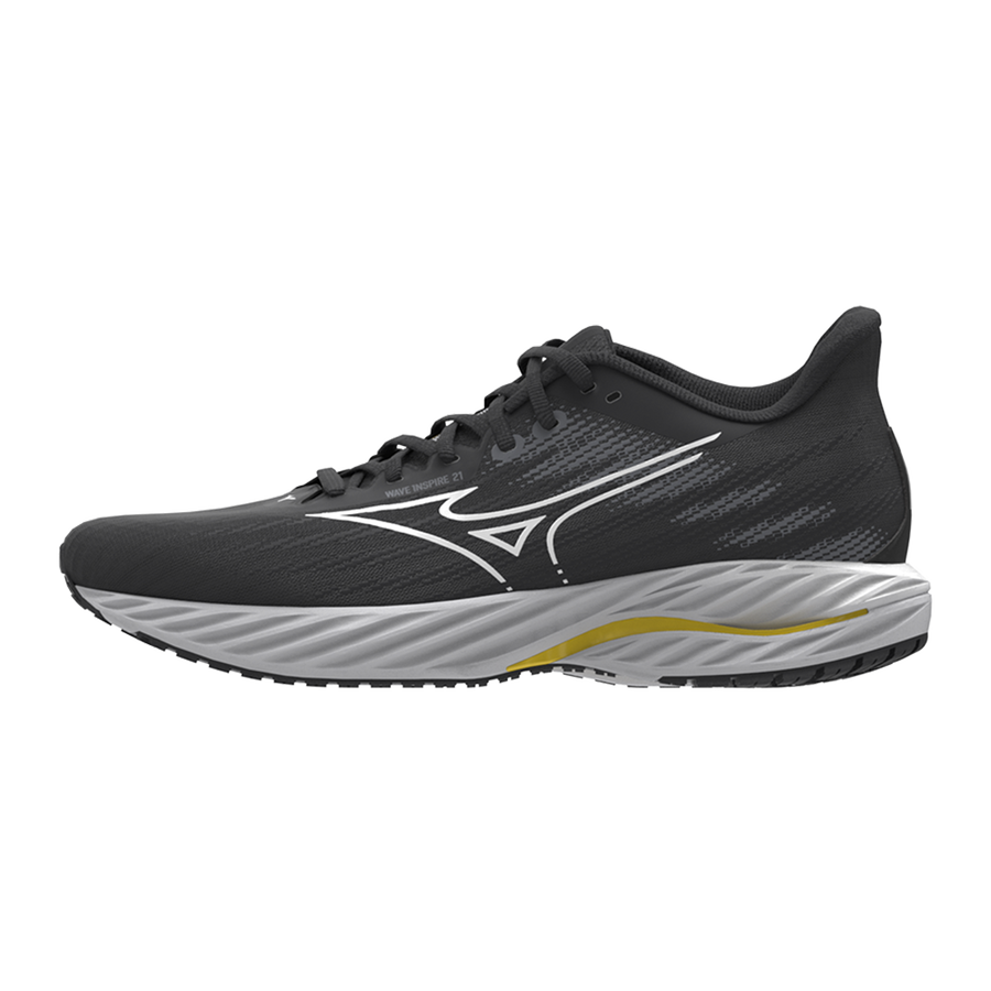 Mizuno WAVE INSPIRE 21 Black/White/Vibrant Yellow