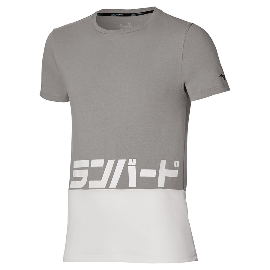 Mizuno Athletic Katakana Tee Grey melange