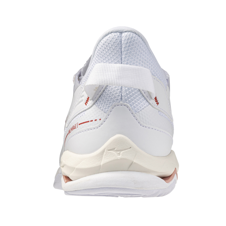 Mizuno WAVE MIRAGE 5 White/Rose Elegance/Lava Falls