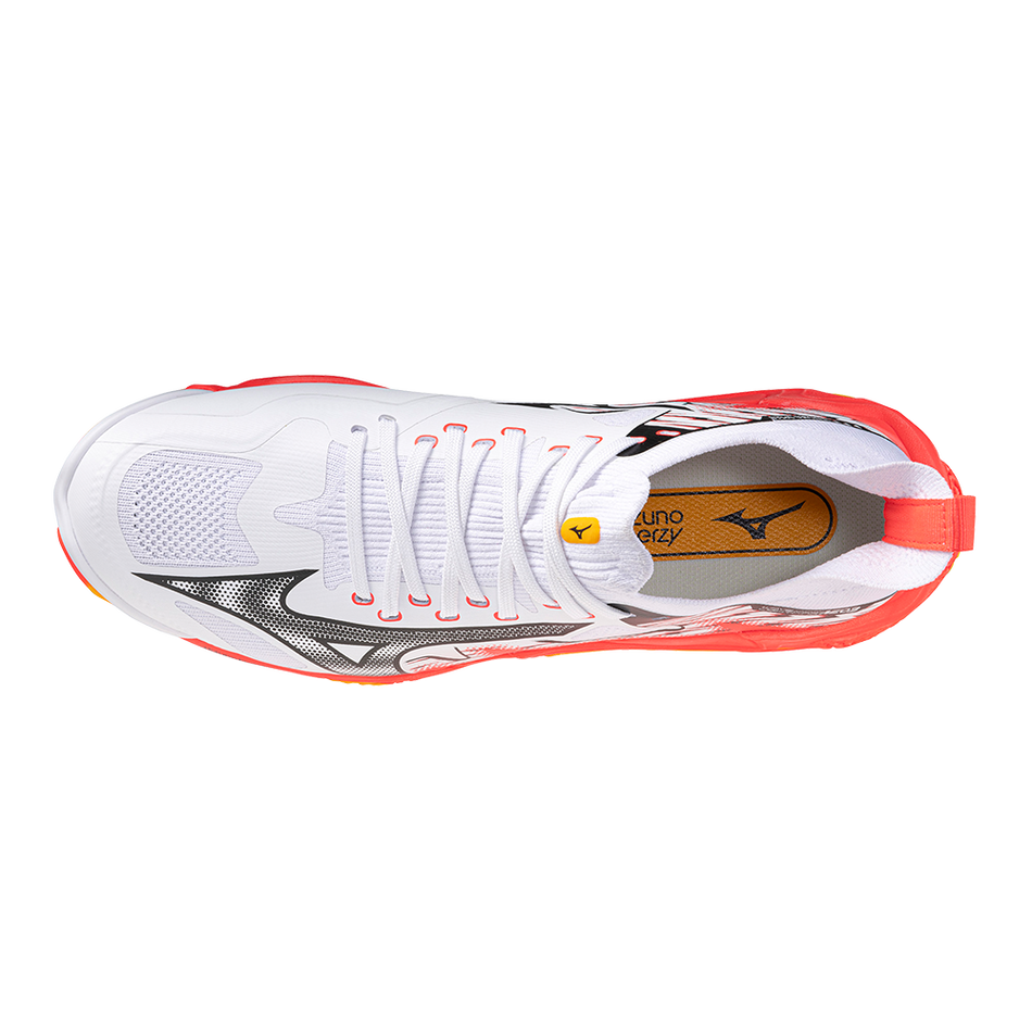 Mizuno WAVE LIGHTNING NEO 3 White/Fiery Coral 2/Citrus