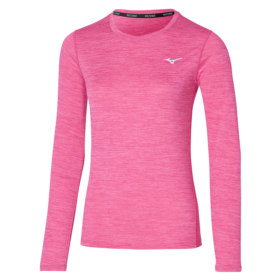 Mizuno IMPULSE CORE LONGSLEEVE T-SHIRT Sangria Sunset