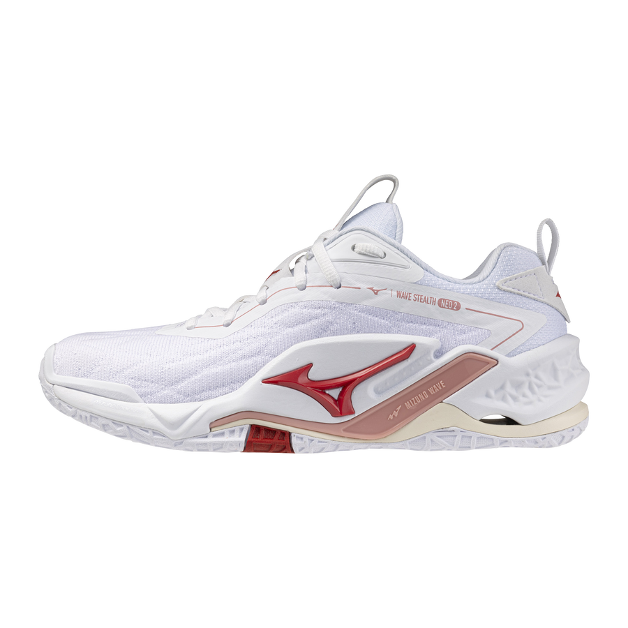 Mizuno WAVE STEALTH NEO 2 White/Rose Elegance/Lava Falls