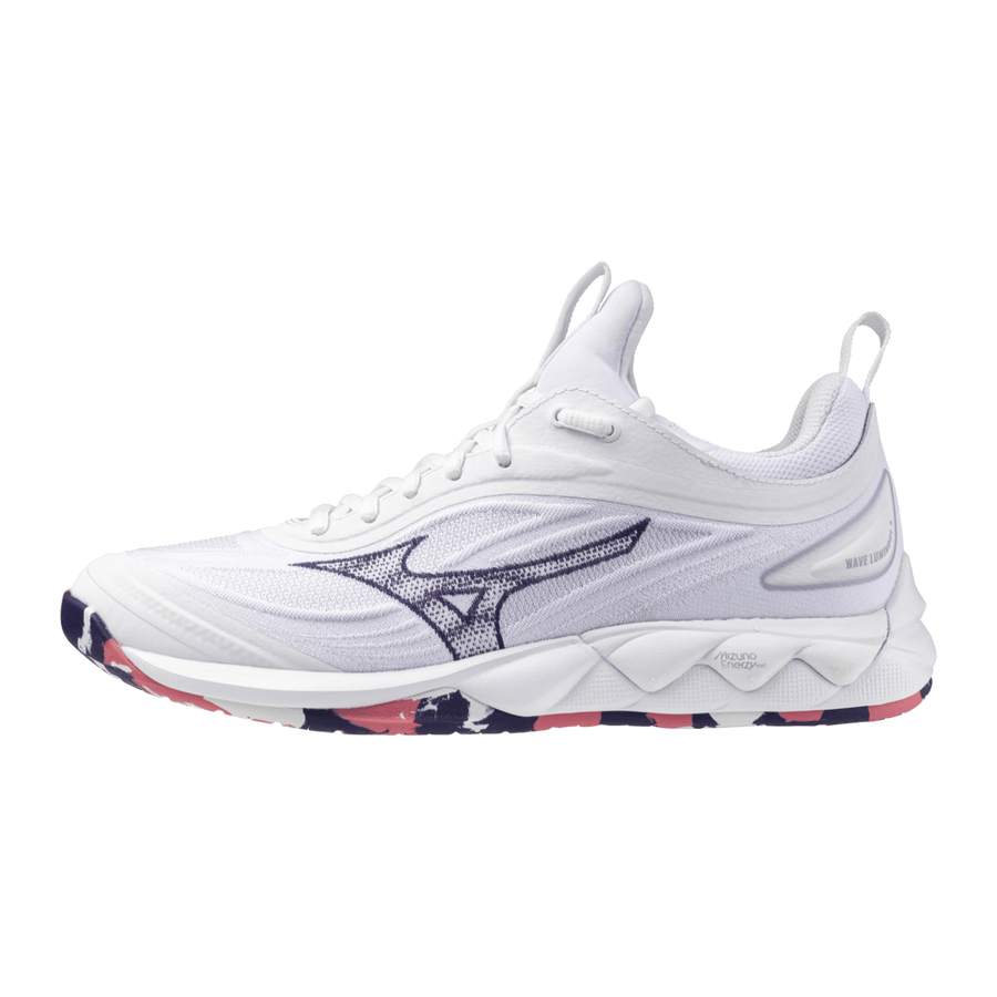 Mizuno WAVE LUMINOUS 3 White VioletIndigo CamelliaRos Mizuno WAVE LUMINOUS 3 White VioletIndigo CamelliaRos