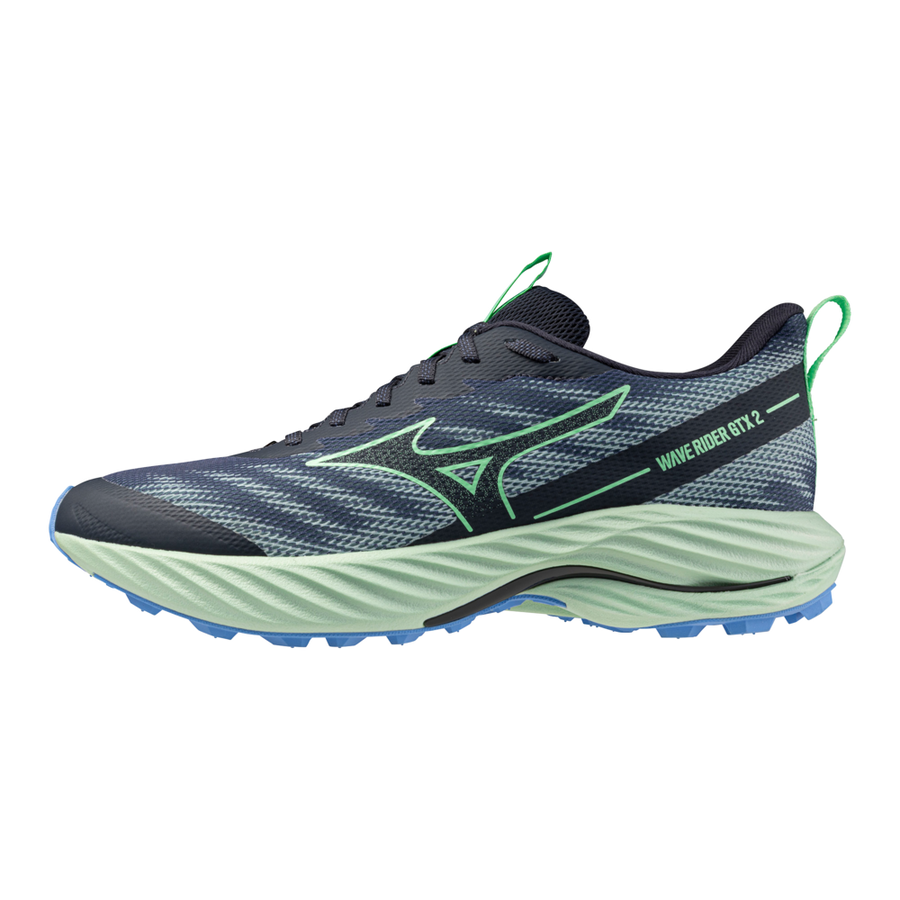 Mizuno WAVE RIDER GTX 2 VintageIndigo/NeoMint/FrontBlu