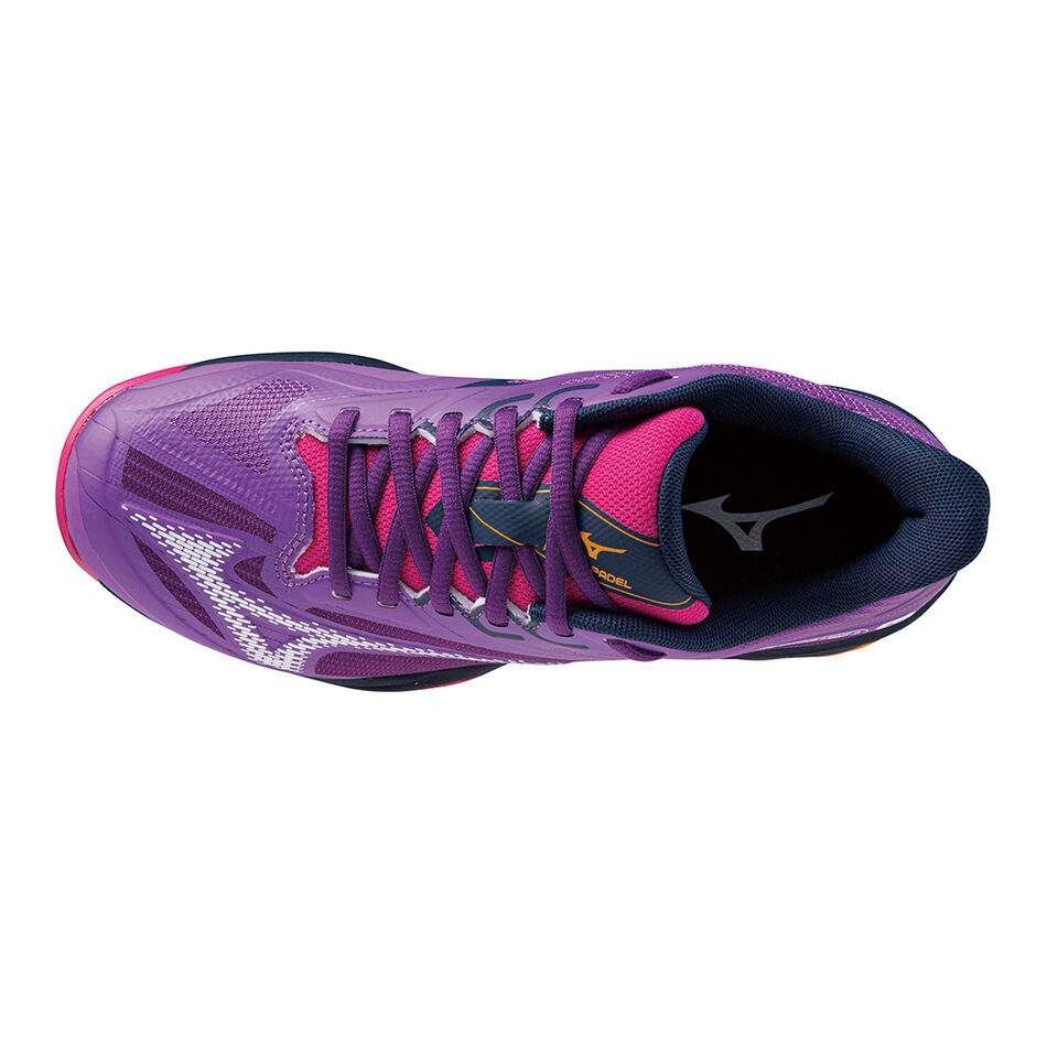 Mizuno WAVE EXCEED LIGHT 2 PADEL Hyacinth/White/Fuchsia Purple