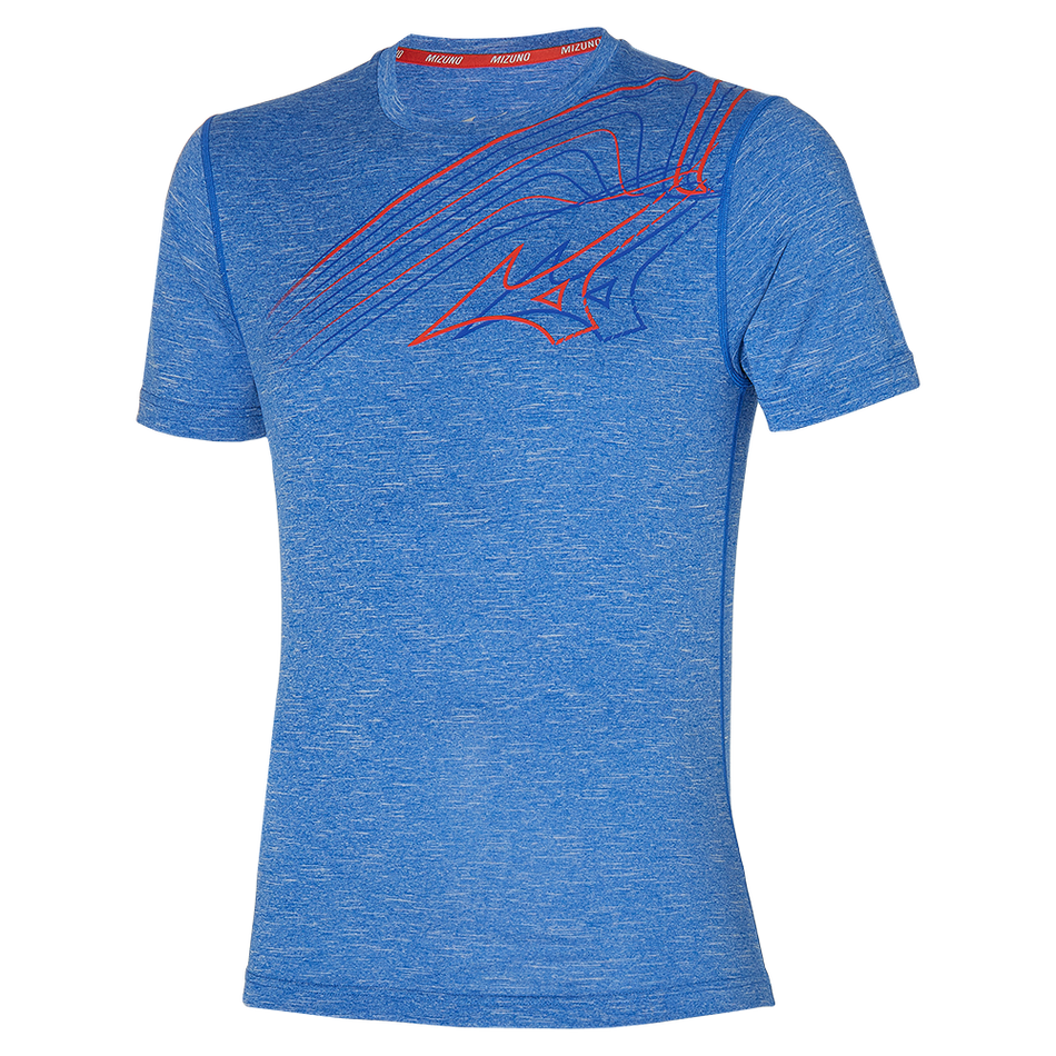 Mizuno Core Graphic Run Tee  Turkish Sea