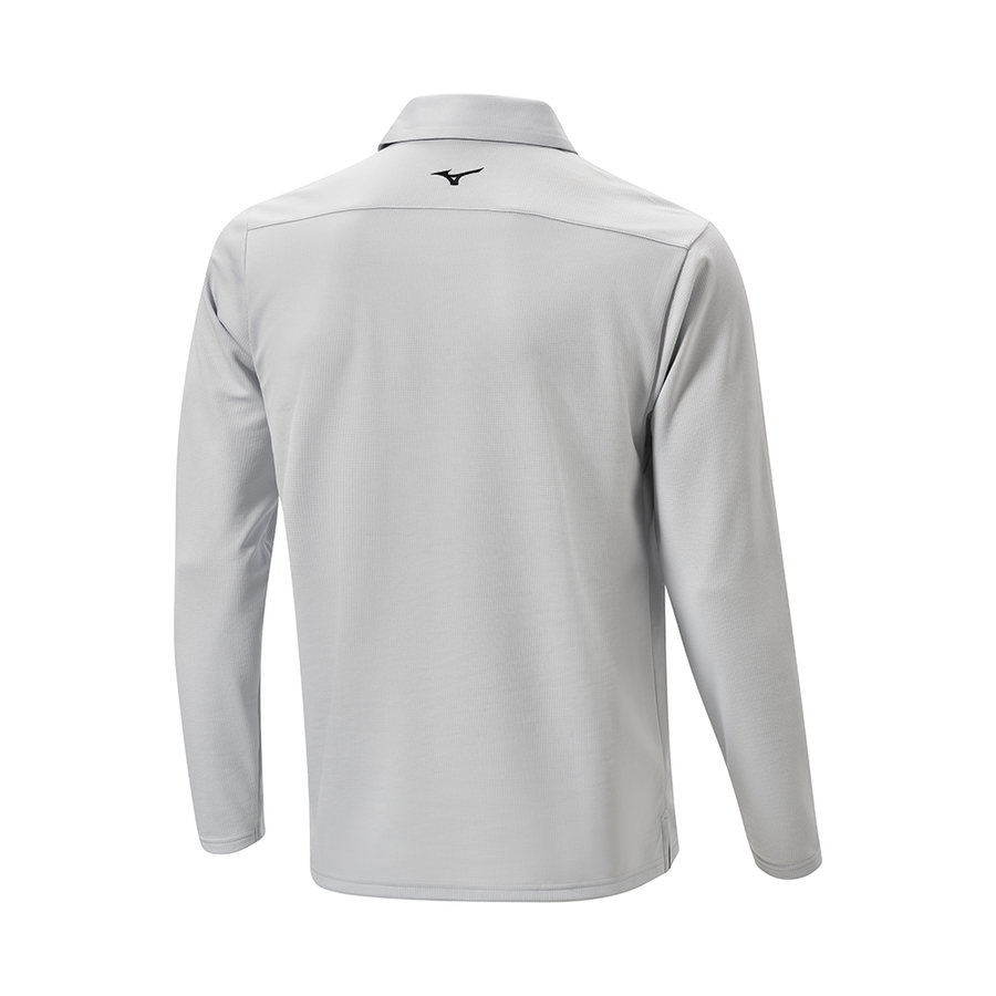 Mizuno Breath Thermo Winter L/S Polo Grey