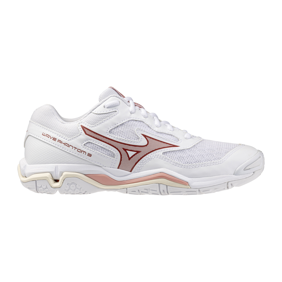 Mizuno WAVE PHANTOM 3 White/Rose Elegance/Lava Falls