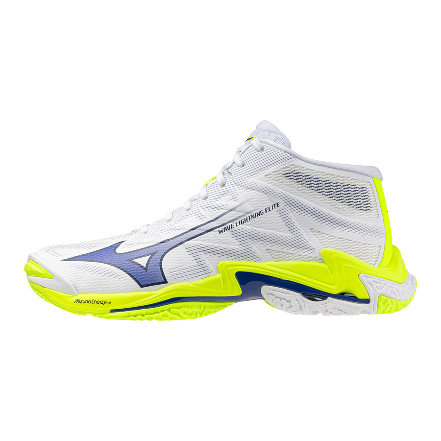 Mizuno WAVE LIGHTNING ELITE MID White/Lightning Yellow/Dazzling Blue