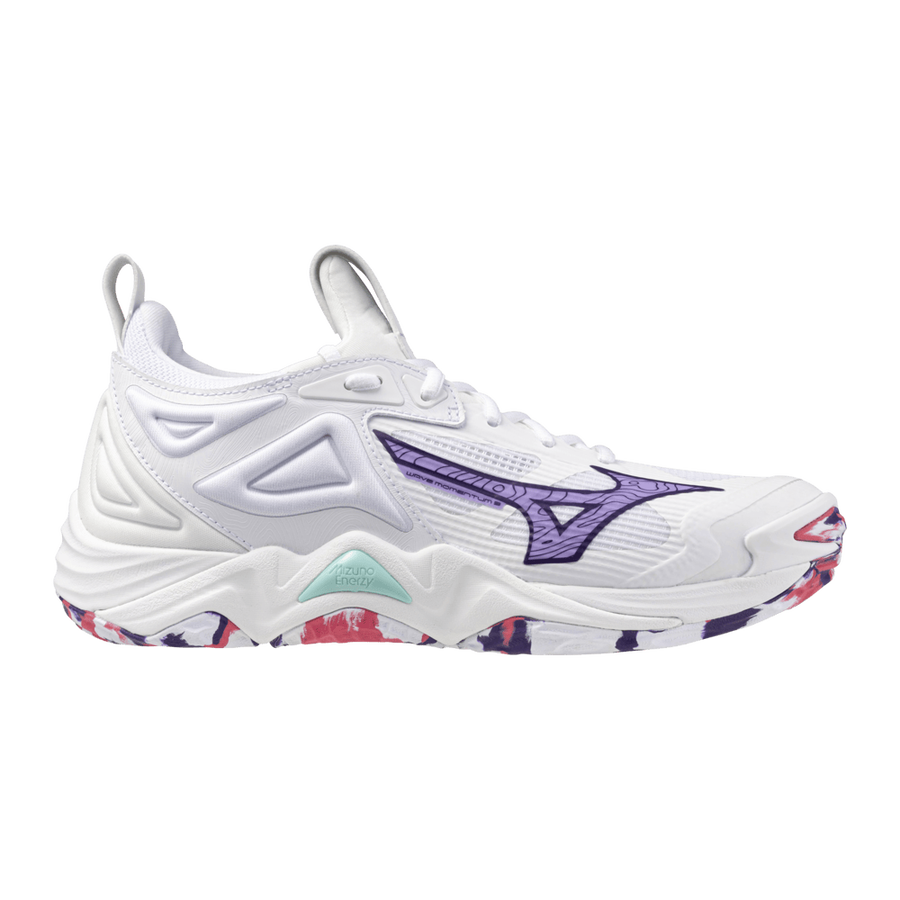 Mizuno WAVE MOMENTUM 3 White/VioletIndigo/CamelliaRos