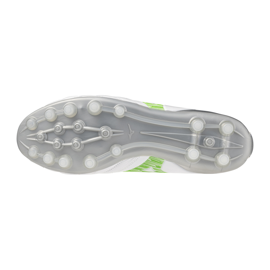 Mizuno MORELIA NEO IV PRO AG White/neon green/cool gray 3c
