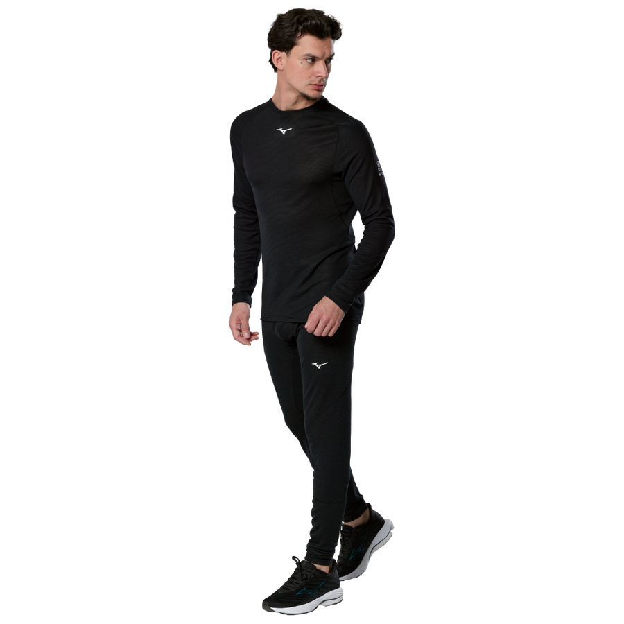 Mizuno Premium Merino Wool Crew Neck Black