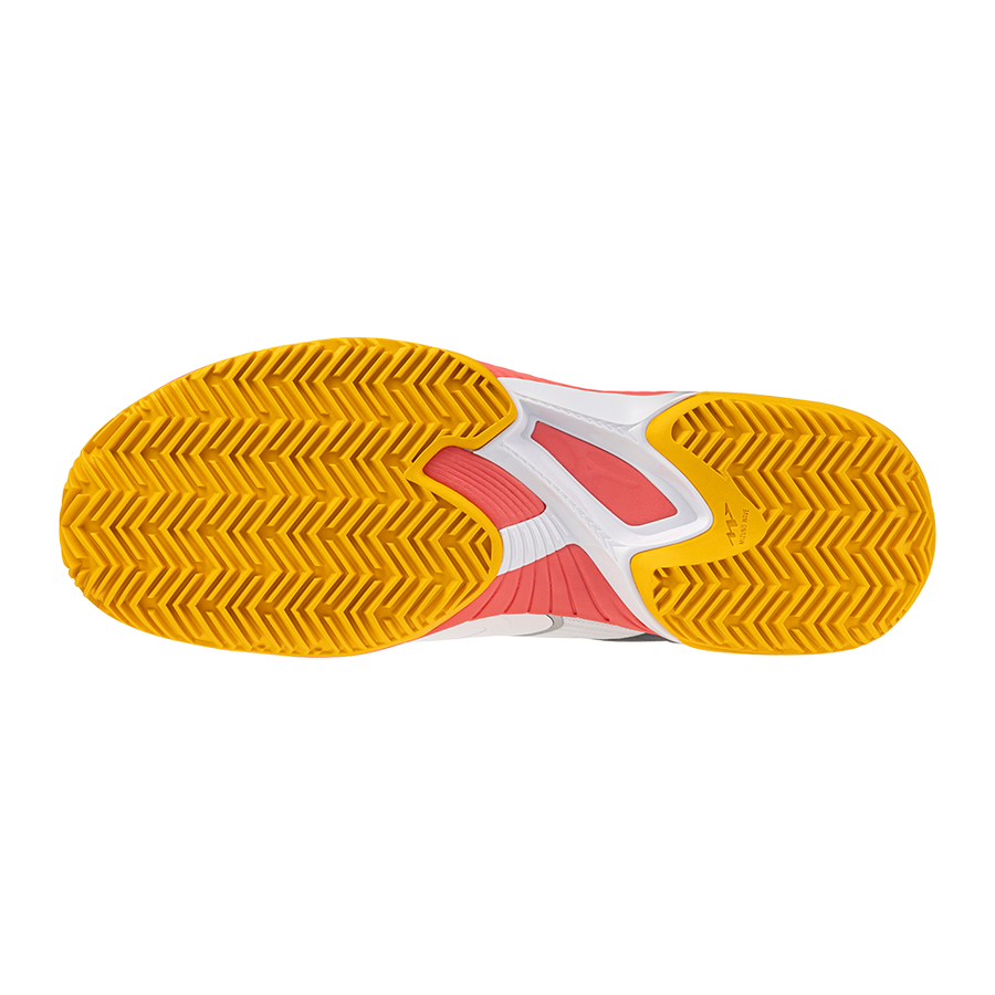 Mizuno WAVE EXCEED COURT CC White/Calypso Coral/Citrus
