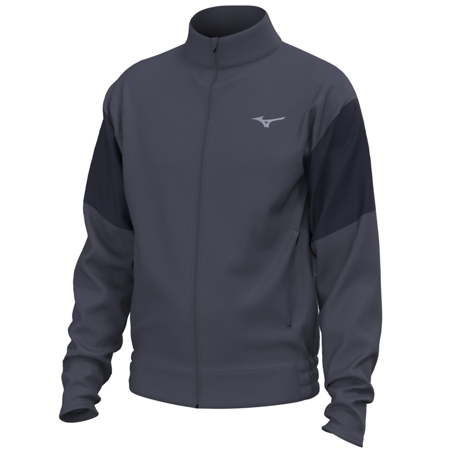 Mizuno Athletics Track Jacket Odyssey Gray/Baritone blue