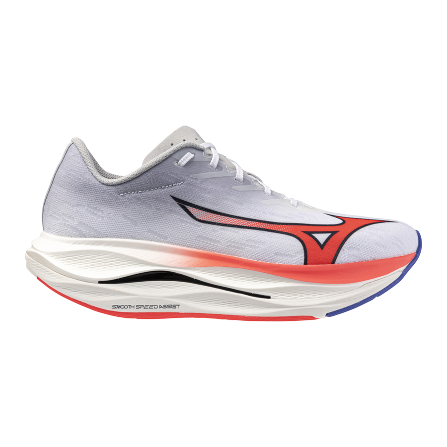 Mizuno WAVE REBELLION FLASH 3 White/Fiery Coral 2/Iris Bloom