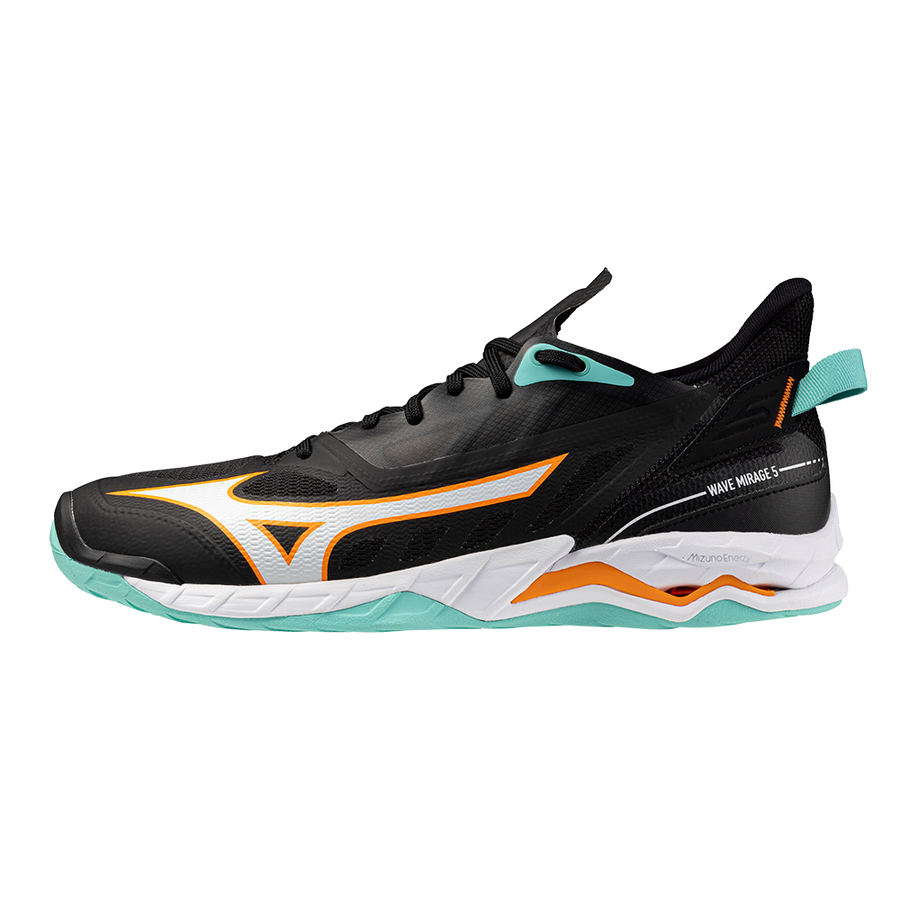 Mizuno WAVE MIRAGE 5 Black/Tangelo/Ice Green