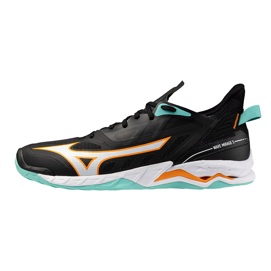 Mizuno WAVE MIRAGE 5 Black/Tangelo/Ice Green