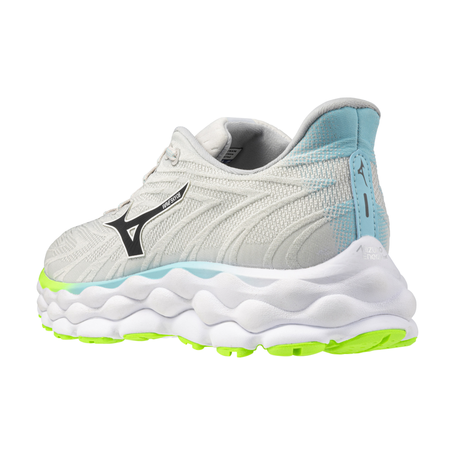 Mizuno WAVE SKY 8 Nimbus Cloud/Black/Green Gecko
