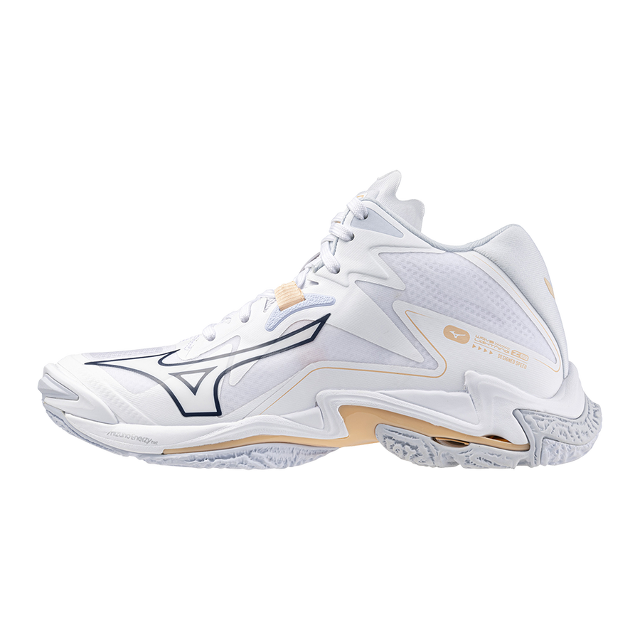 WAVE LIGHTNING Z8 MID - White, Volleyball Shoes