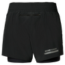 Mizuno 2in1 4.5 Inches Short(W) Black
