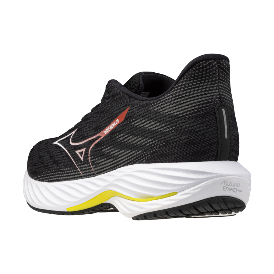 Mizuno WAVE RIDER 28 Black/White/Evening Primrose