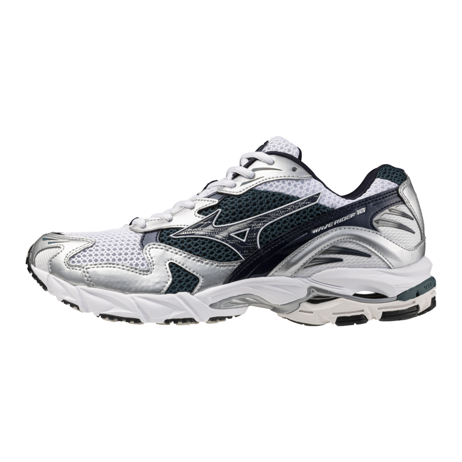 Mizuno Wave Rider 10 White/BaritoneBlue/DeepTeal