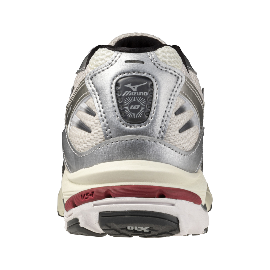 Mizuno WAVE RIDER 10 MIZSnowWhite/BlackSand/RythRed