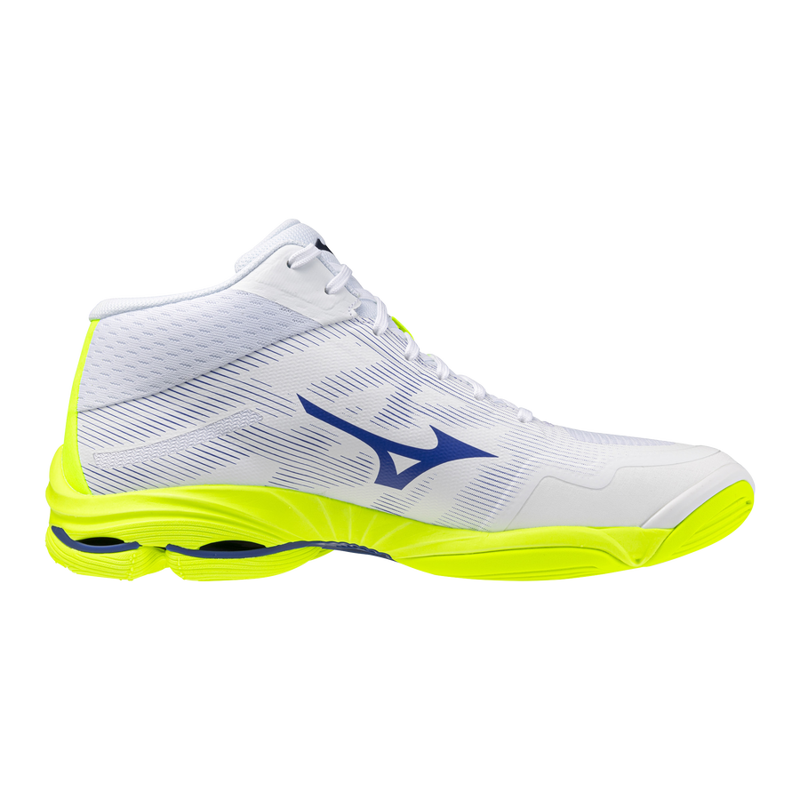 Mizuno WAVE LIGHTNING PRO MID White/Lightning Yellow/Dazzling Blue