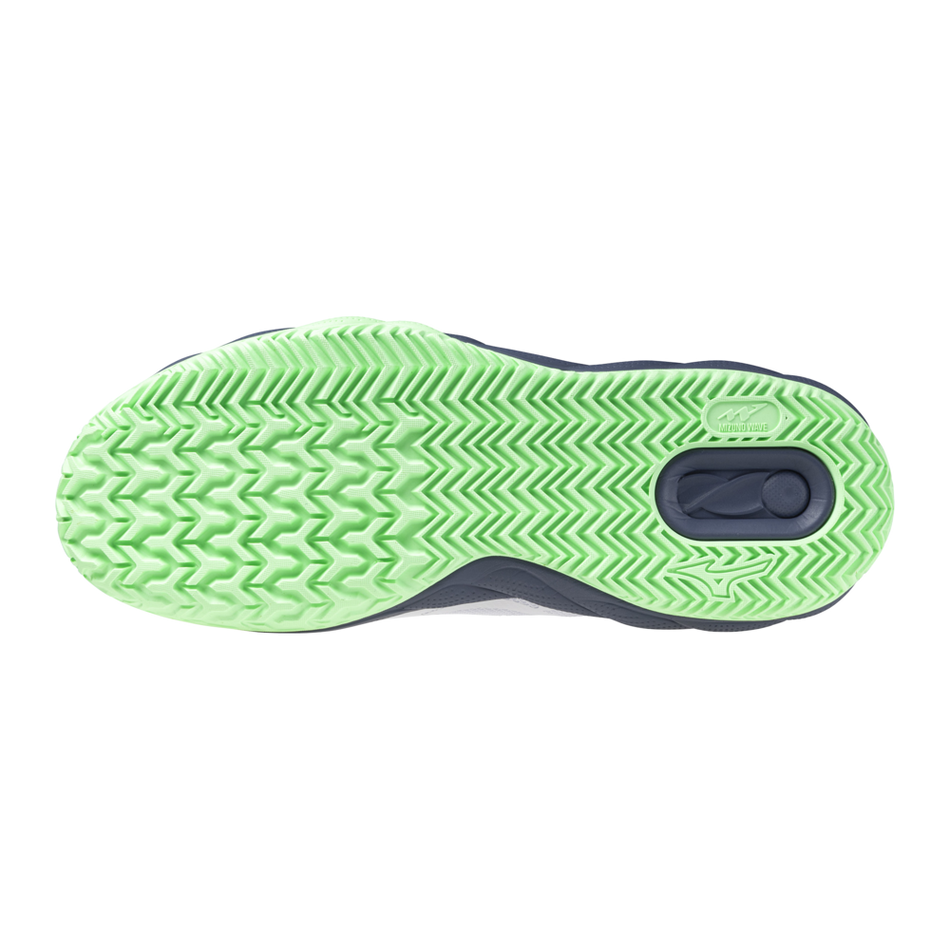 Mizuno WAVE ENFORCE COURT CC White/Vintage Indigo/Neo Mint