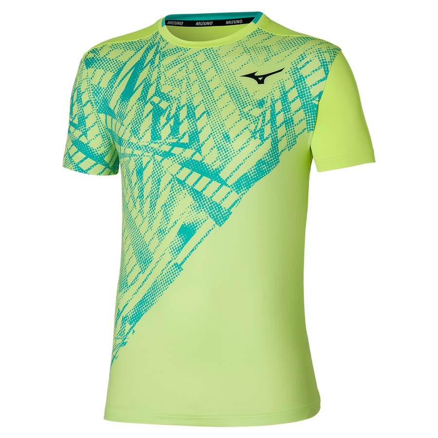 Mizuno MUGEN SHADOW GRAPHIC T-SHIRT Neo lime