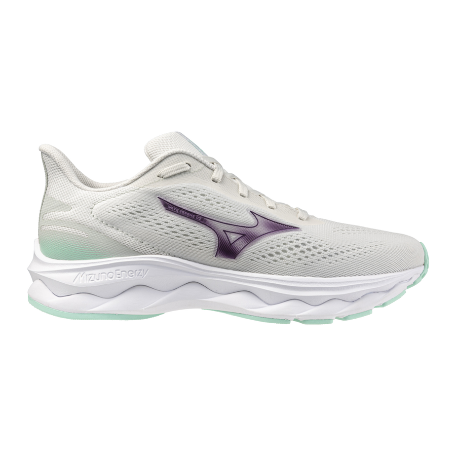 Mizuno WAVE SERENE 2 Snow White/Dark Purple/Ice Gre