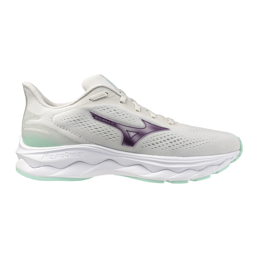 Mizuno WAVE SERENE 2 Snow White/Dark Purple/Ice Gre