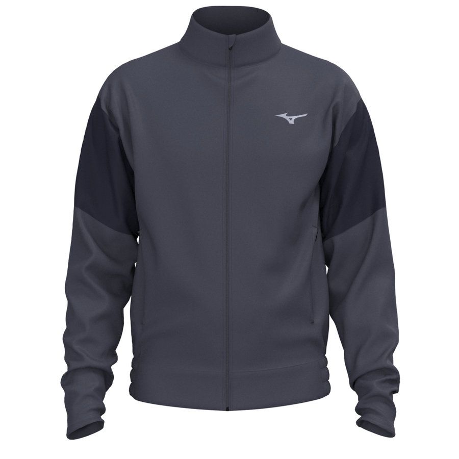 Mizuno Athletics Track Jacket Odyssey Gray/Baritone blue