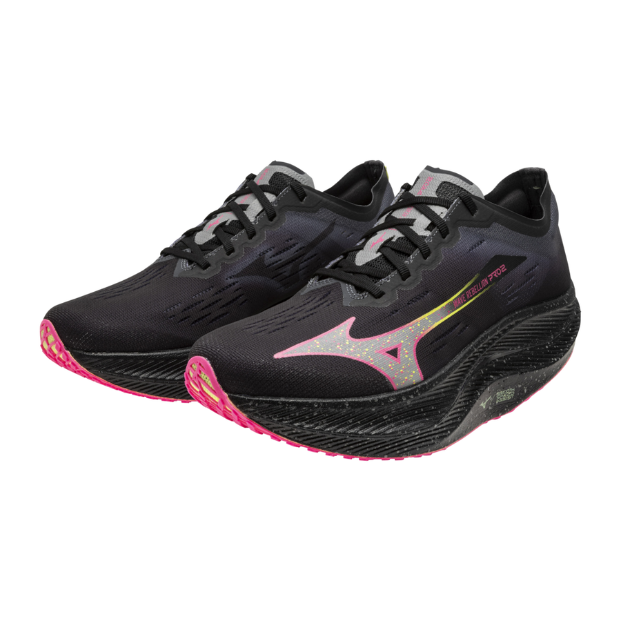 Mizuno WAVE REBELLION PRO 2 Black/silver/pink tetra