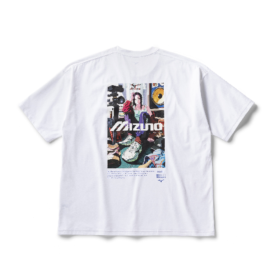 Mizuno Short Sleeve Back Graphic Tee White