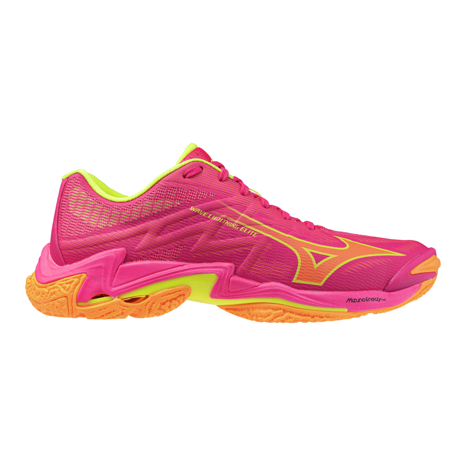 Mizuno WAVE LIGHTNING ELITE Pink Tetra/Fortune Yellow/Light Orange