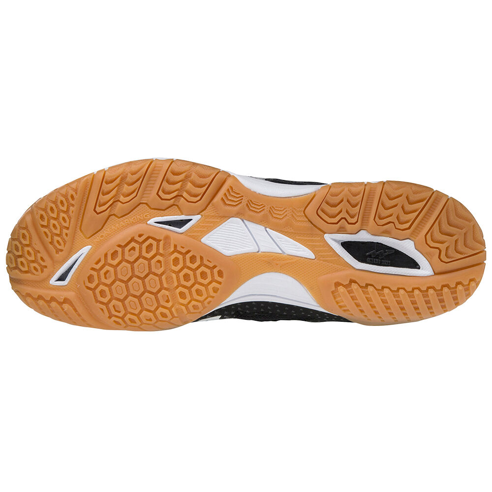 F/S MIZUNO Table Tennis Shoes WAVE MEDAL 6 White Navy Yellow 81GA1915 US9 27cm 