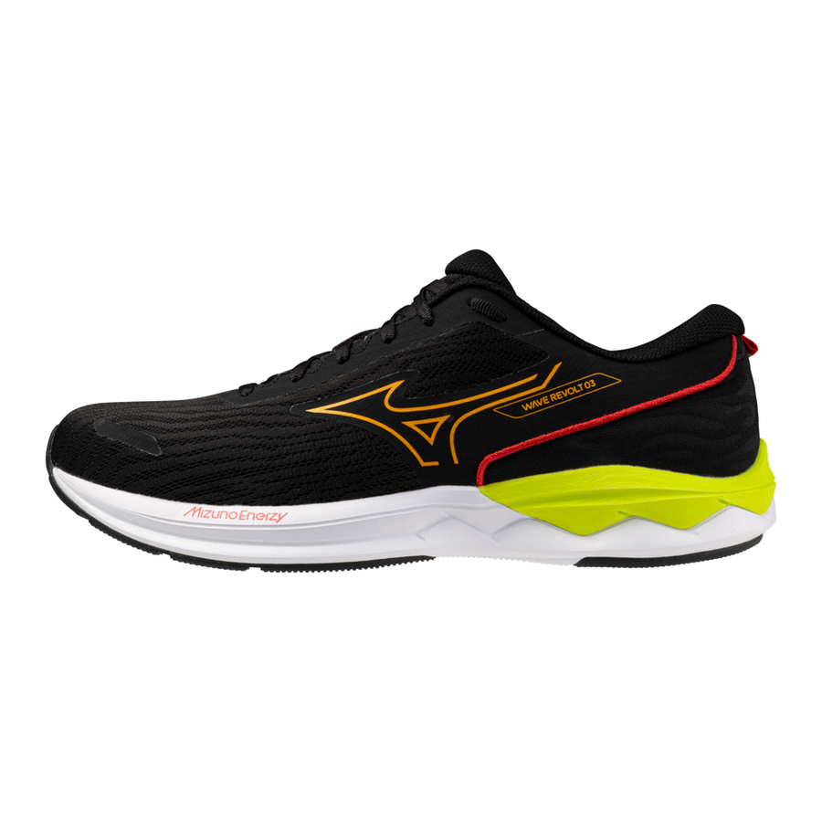Mizuno WAVE REVOLT 3 Black/Bright Marigold/EveningP