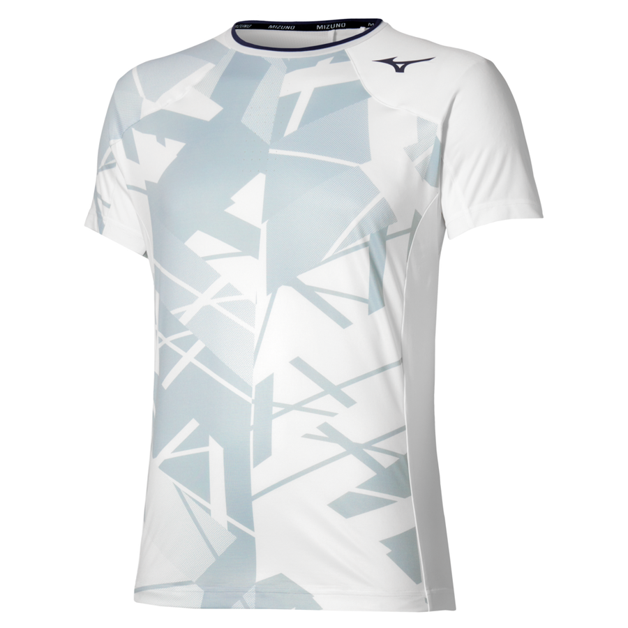 Mizuno Daybreakers Shadow Graphic Short Sleeve Tee White / Gray