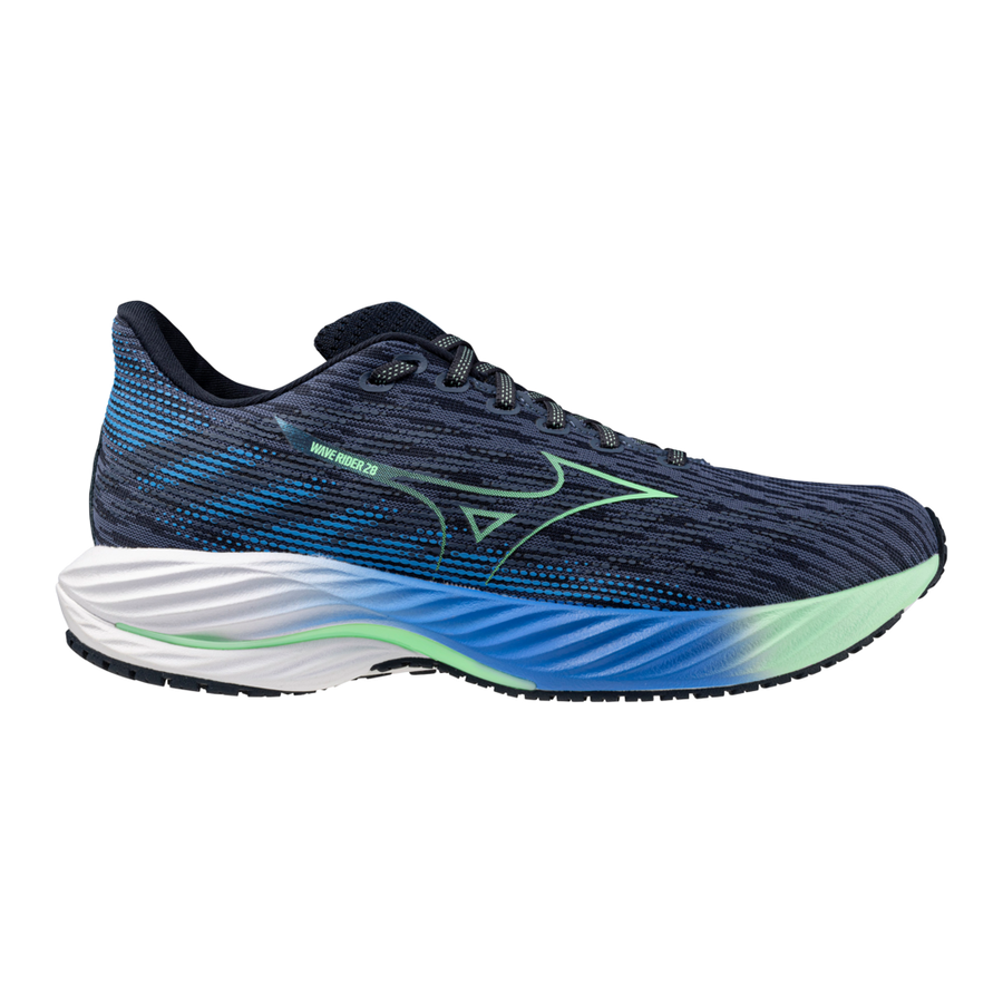 Mizuno WAVE RIDER 28 VintageIndigo/NeoMint/FrontBlu