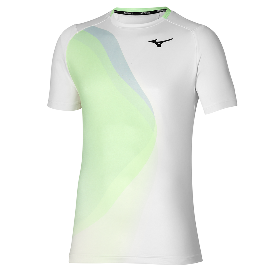 Mizuno RELEASE SHADOW GRAPHIC TEE White