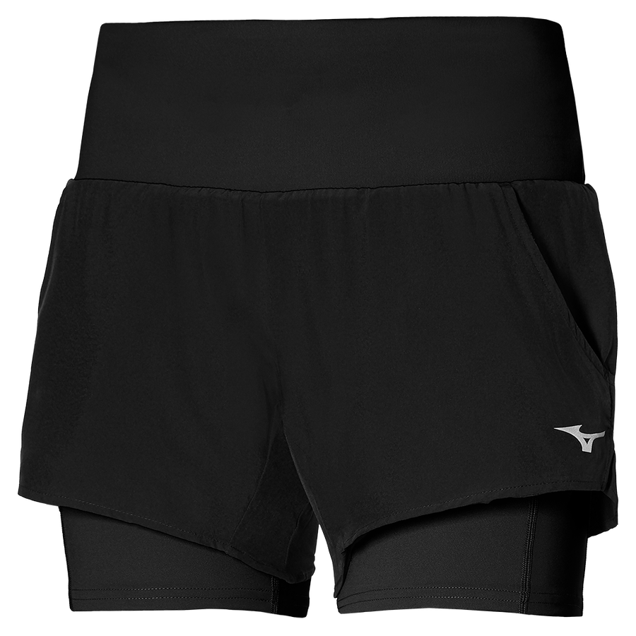 Mizuno 2in1 4.5 Short Black/Black