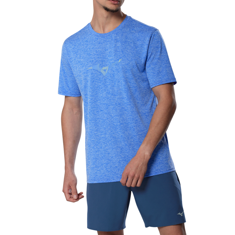 Mizuno Short Sleeve Tee(M) Dazzling Blue