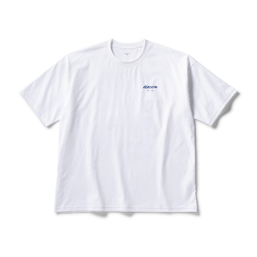 Mizuno Short Sleeve Back Graphic Tee White
