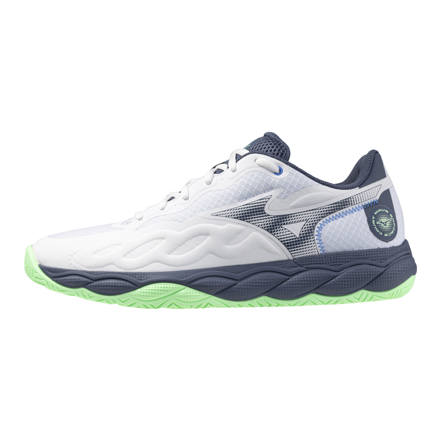 Mizuno WAVE ENFORCE COURT AC White/vintage indigo/neo mint