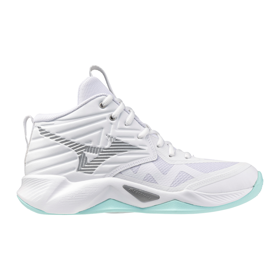 Mizuno WAVE MOMENTUM PRO MID White/Blue Tint