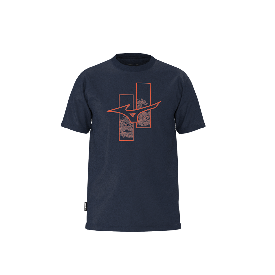 Mizuno Athleticwear runbird t-shirt Dress blues