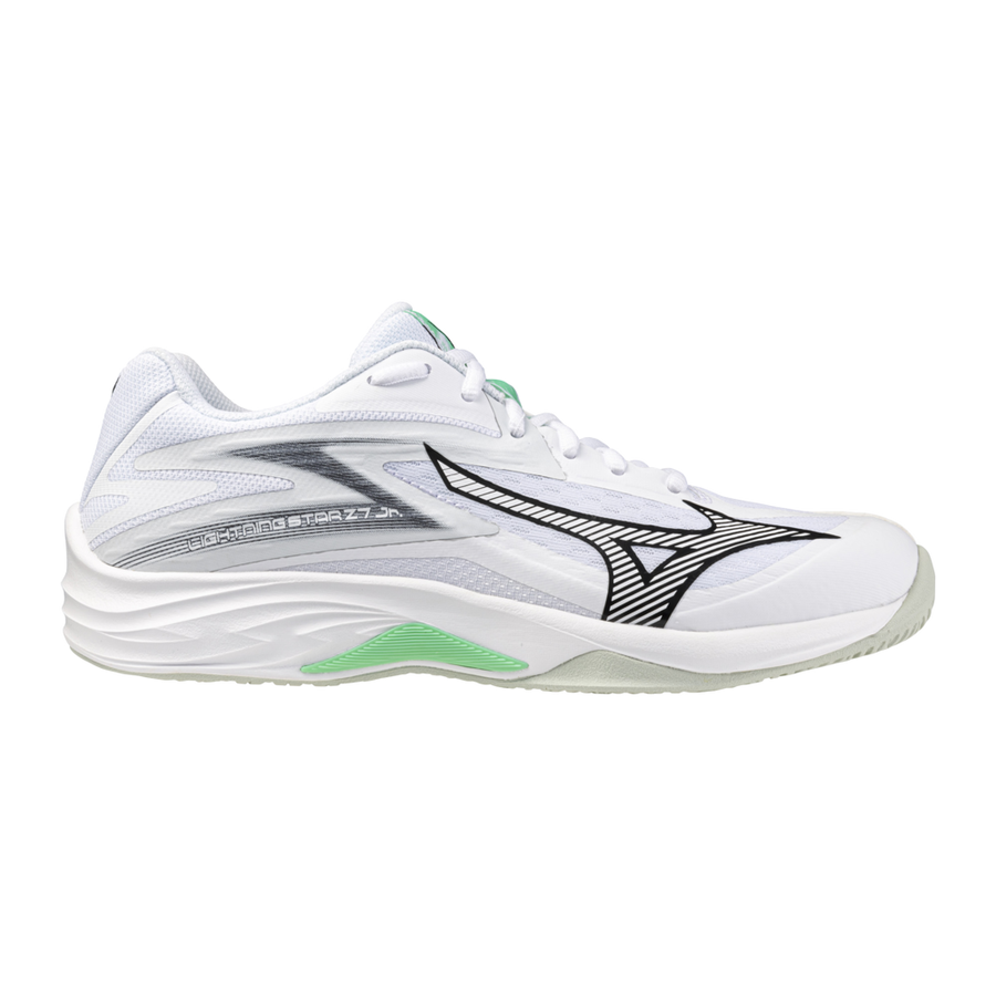 Mizuno LIGHTNING STAR Z7 Jr White/Black/Frozen Emerald