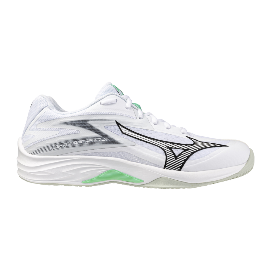 Mizuno LIGHTNING STAR Z7 Jr White/Black/Frozen Emerald