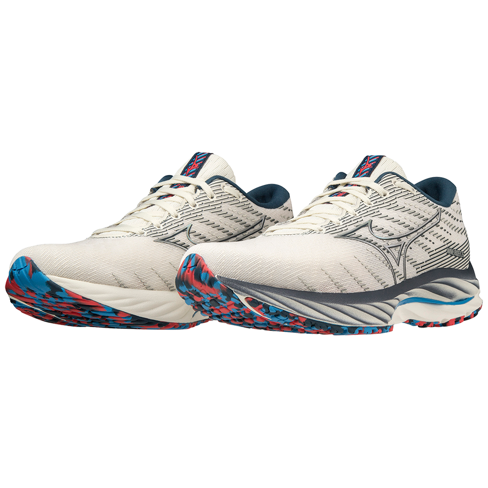 Mizuno Wave Rider 26 SnowWhite/Silver/IbizaBlue